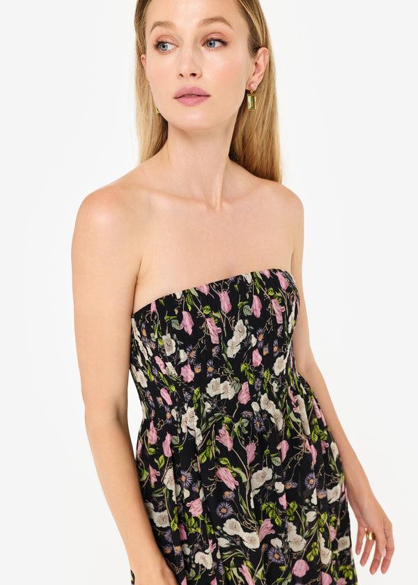 Cami Nyc Minoa Strapless Gown Midnight Gardens