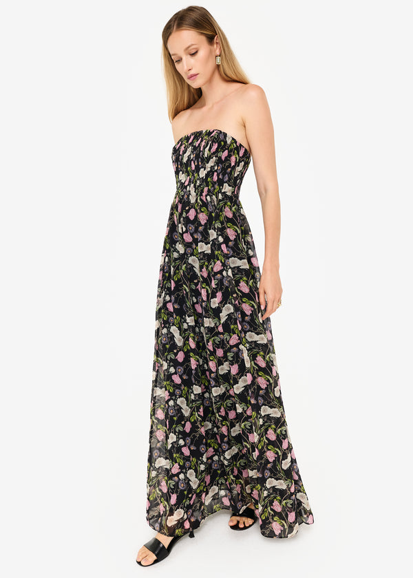 Cami Nyc Minoa Strapless Gown Midnight Gardens