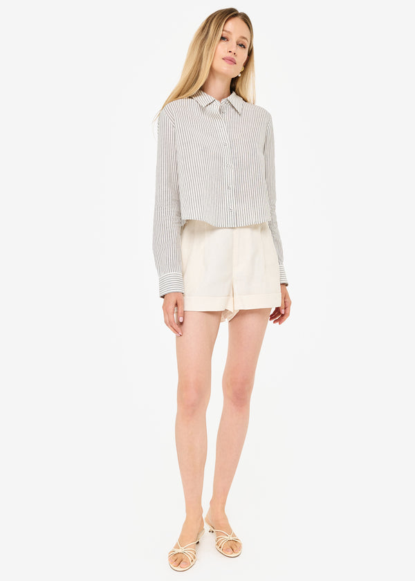 Cami Nyc Monty Cotton Linen Top Double Stripe