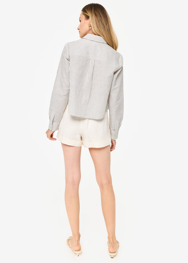 Cami Nyc Monty Cotton Linen Top Double Stripe