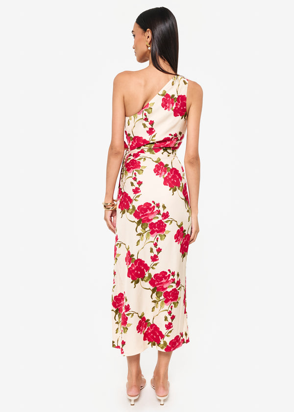 Cami Nyc Nanu Dress Campari Watercolor