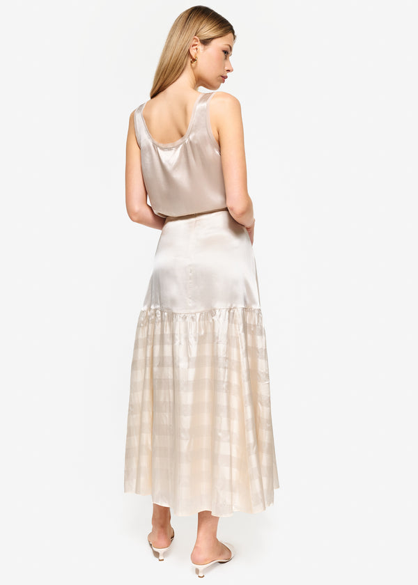 Cami Nyc Nilou Chiffon Trim Camisole Oat