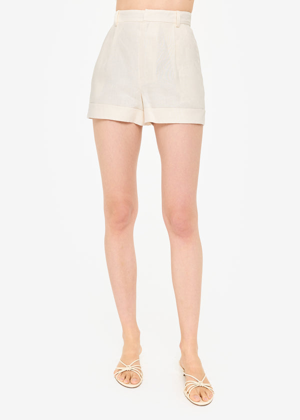 Cami Nyc Ravi Linen Short Macadamia