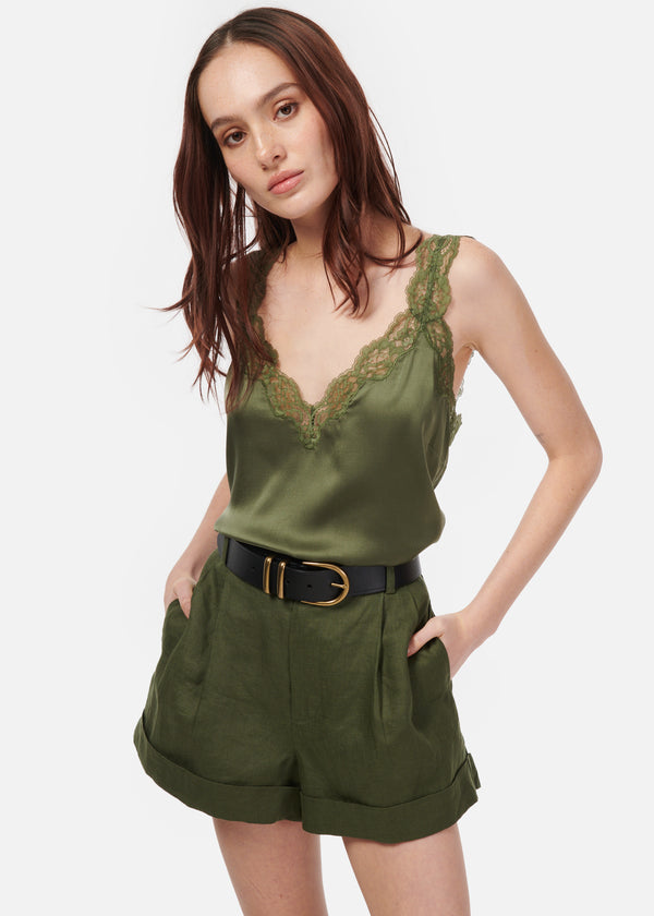 Cami Nyc Ravi Linen Short Sencha