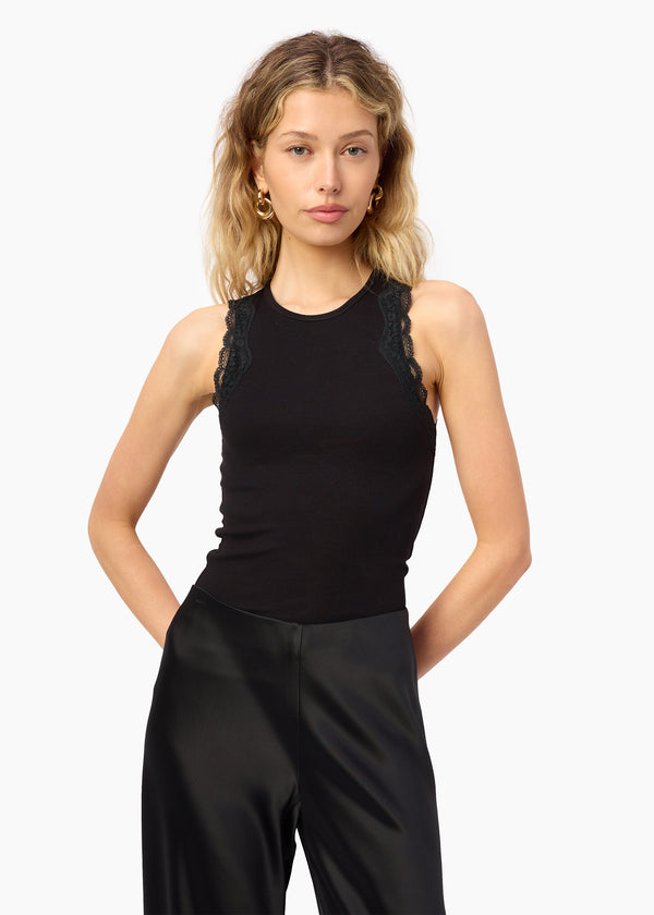 cami nyc Rian Rib Knit Tank Black