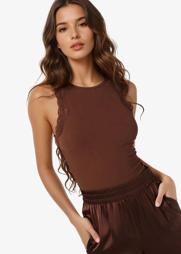 cami nyc Rian Rib Knit Tank Malt