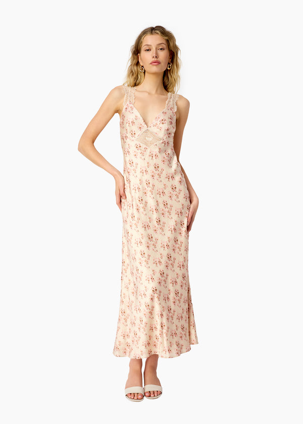 cami nyc Rika Hammered Silk Dress Dutch Fields