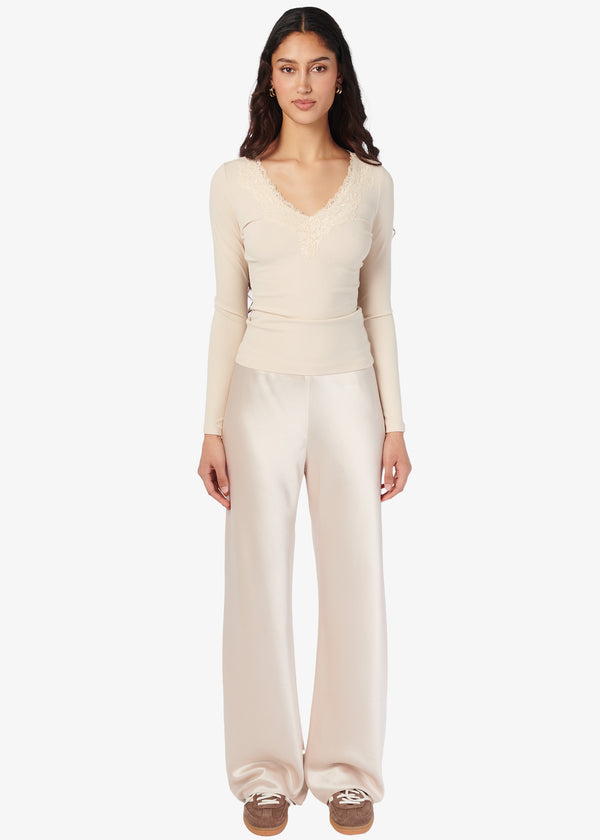 Cami Nyc Rooney Rib Knit Top Bone