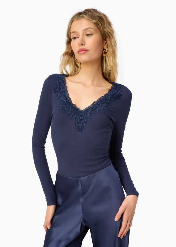 Cami Nyc Rooney Rib Knit Top Harbor