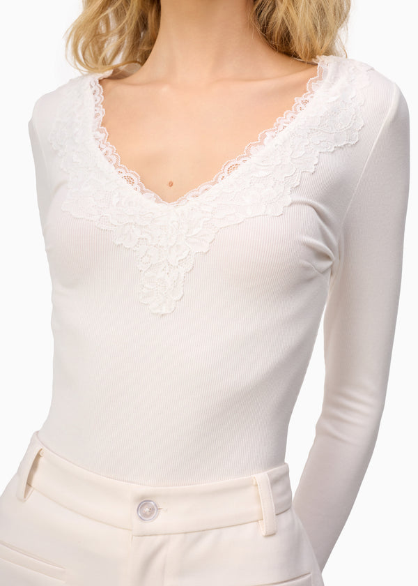 Cami Nyc Rooney Rib Knit Top White