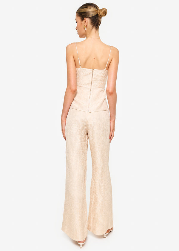 Cami Nyc Serra Wide Leg High Rise Pant Bone