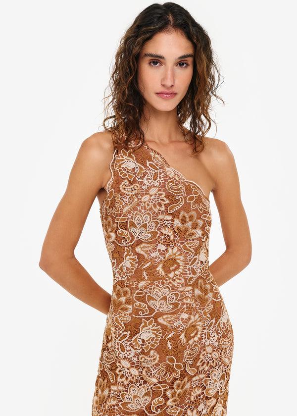 Cami Nyc Sintra Crochet Dress Brown