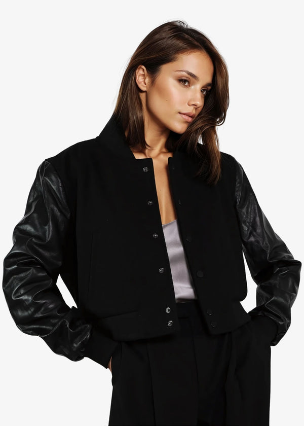 cami nyc Tate Bomber Jacket Black