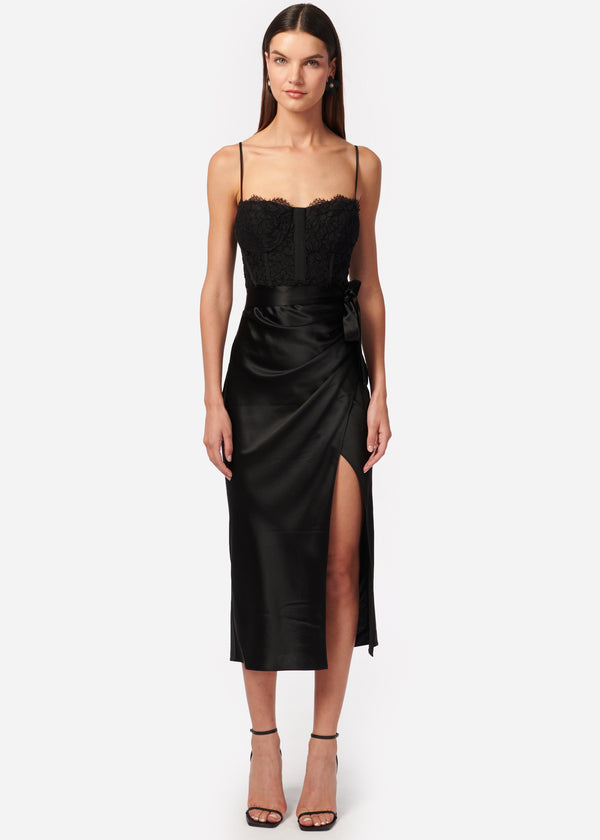 cami nyc Tricia Corset Dress Black