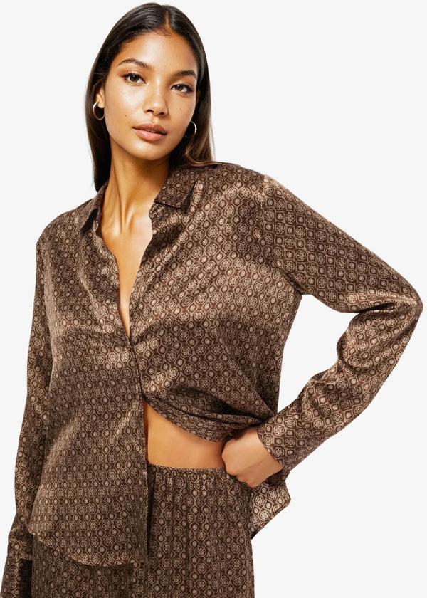 cami nyc Veronique Blouse Chicory Mosaic