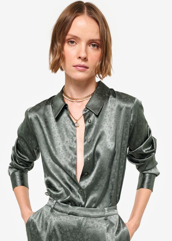 cami nyc Veronique Jacquard Blouse Bayou