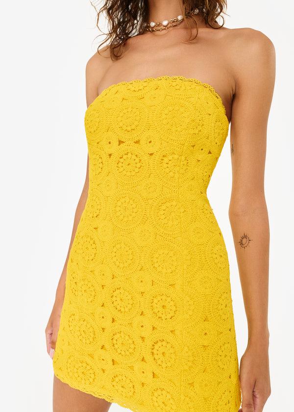 Cami Nyc Yareli Crochet Mini Dress Dandelion