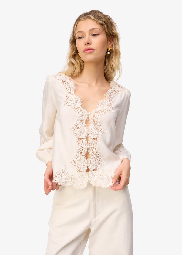 Cami Nyc Yuri Blouse Macadamia
