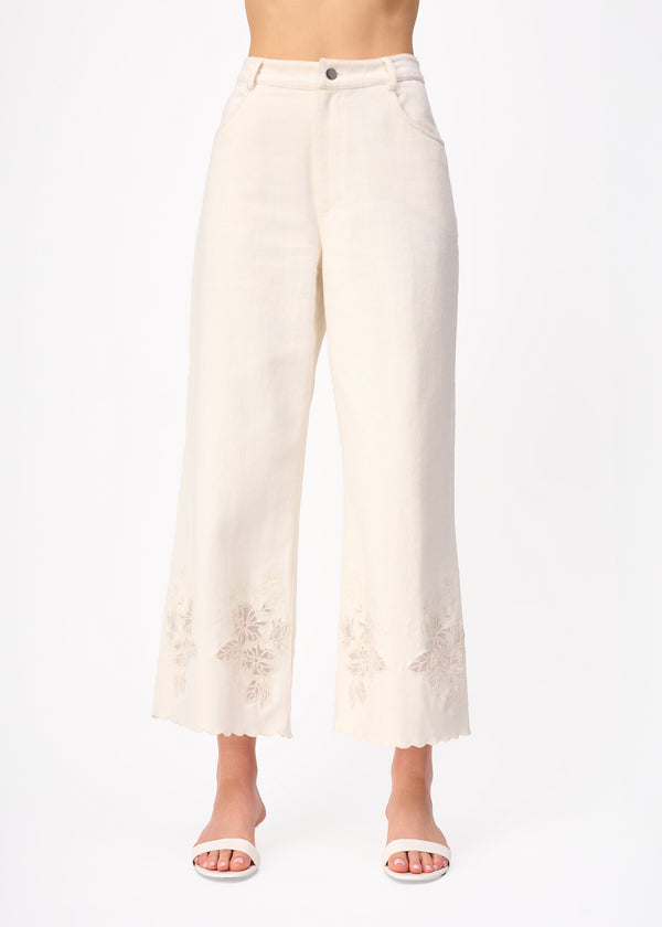 Cami Nyc Memphis High Rise Bull Denim Pant Macadamia