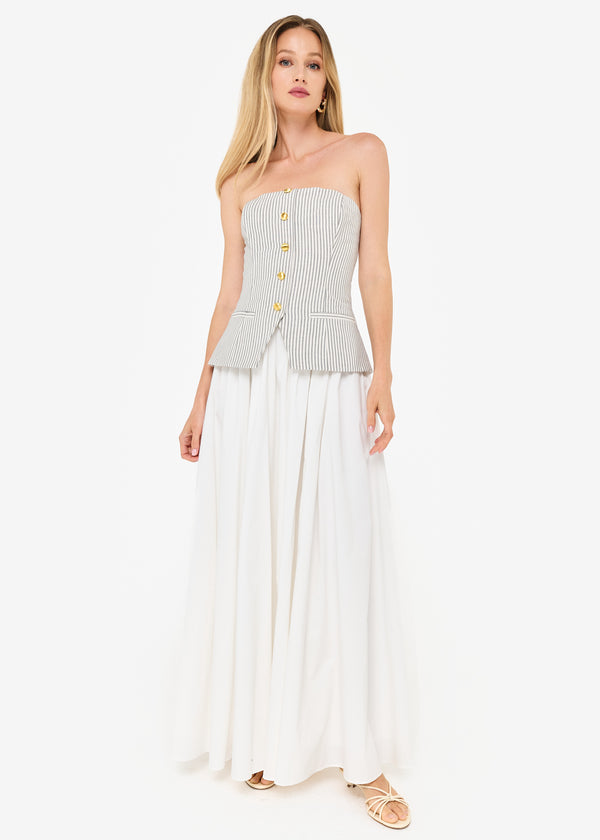 Cami Nyc Nineveh Strapless Maxi Dress DoubleStripe/Macad