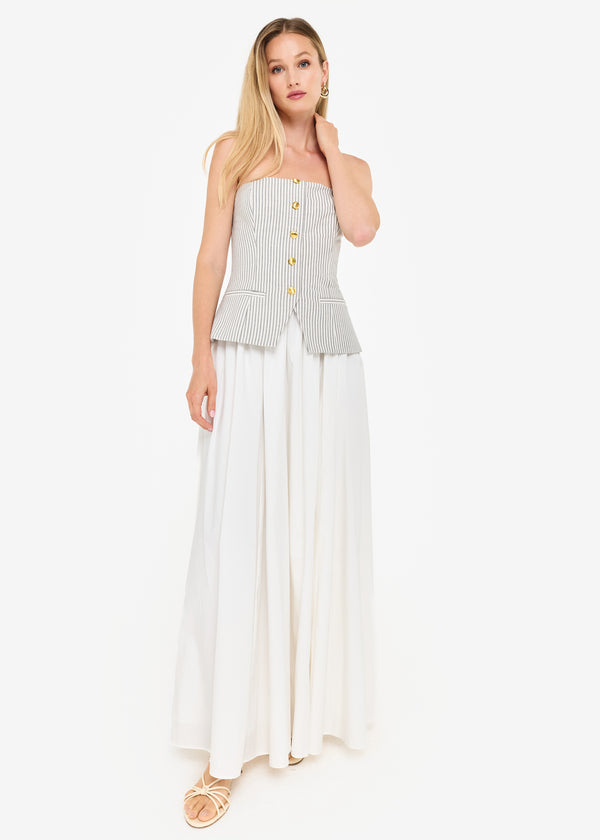 Cami Nyc Nineveh Strapless Maxi Dress DoubleStripe/Macad