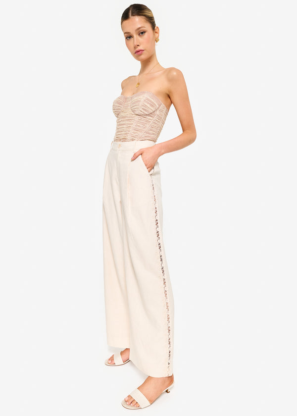 Cami Nyc Rozana Strapless Lace Corset Bodysuit Bone