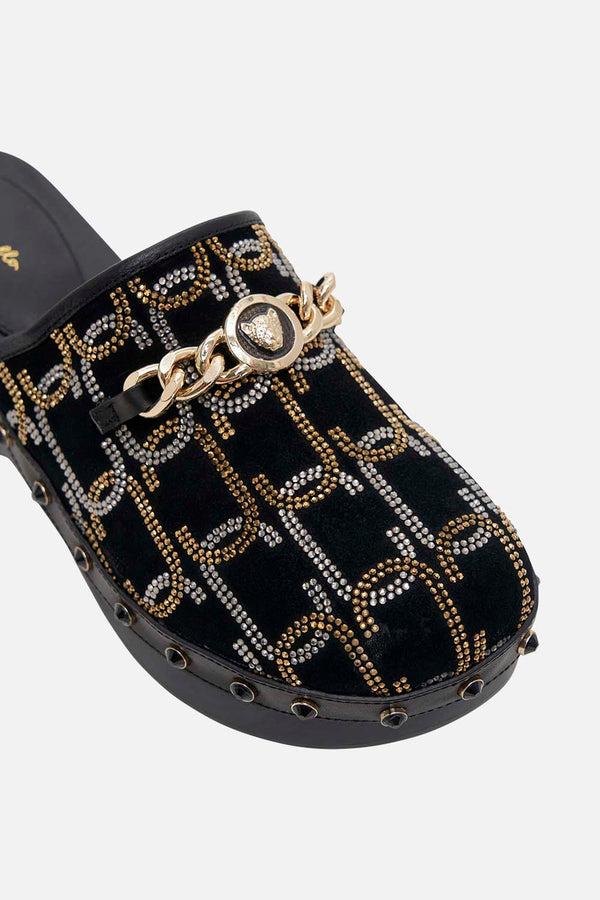 Camilla Arabella Leopard Chain Clog