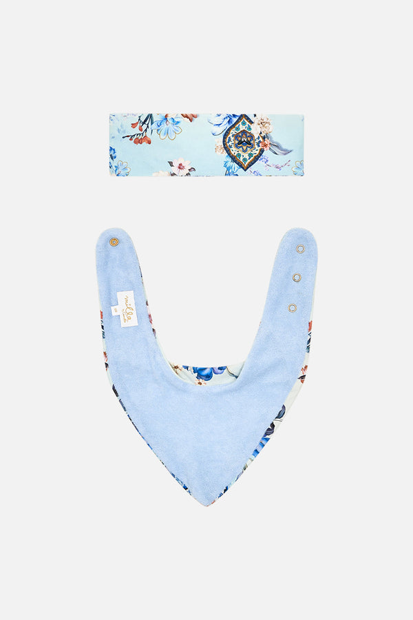 camilla babies headband with fastener and bib set