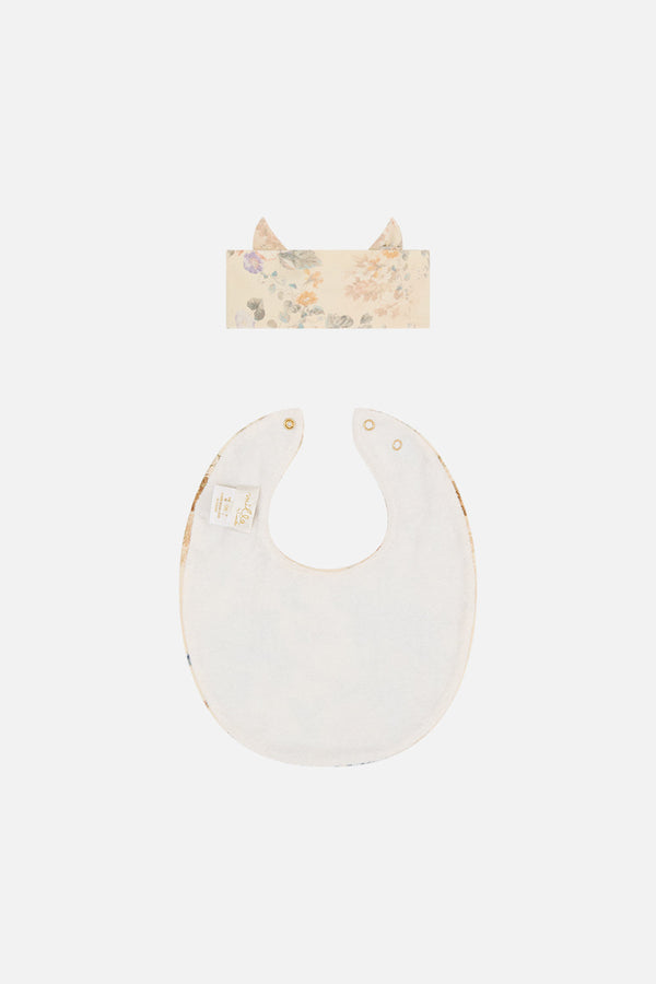camilla babies oversized bib and headband set