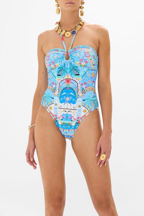 Camilla Bandeau One Piece With Ring Trim