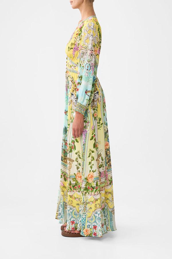 Camilla Button Dress With Shaped Waistband