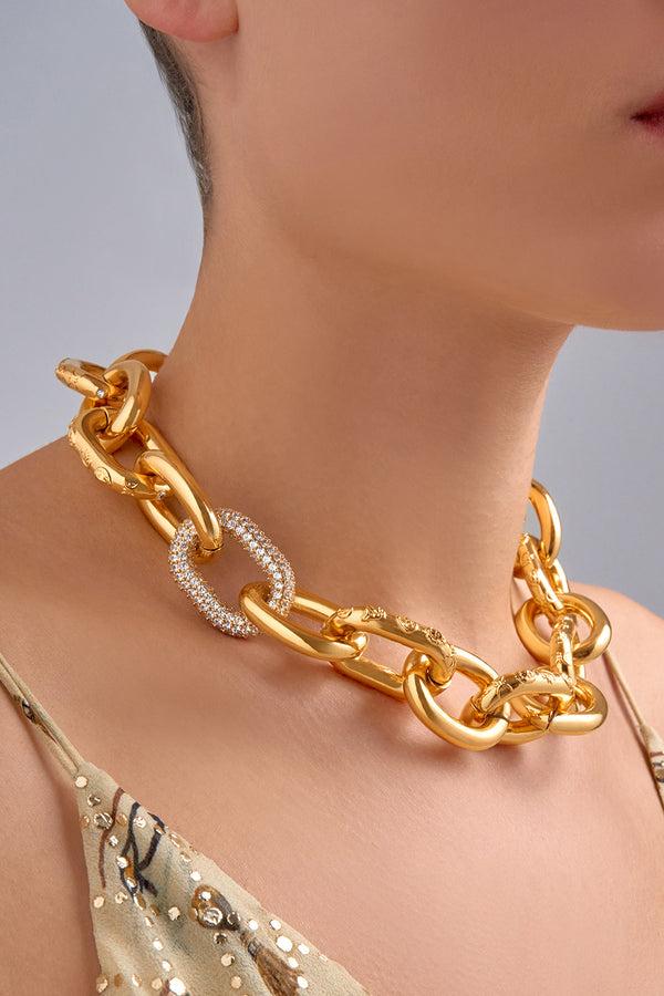 camilla cosmic cartouche necklace