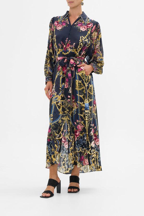 Camilla Curved Collar Shirt Dress