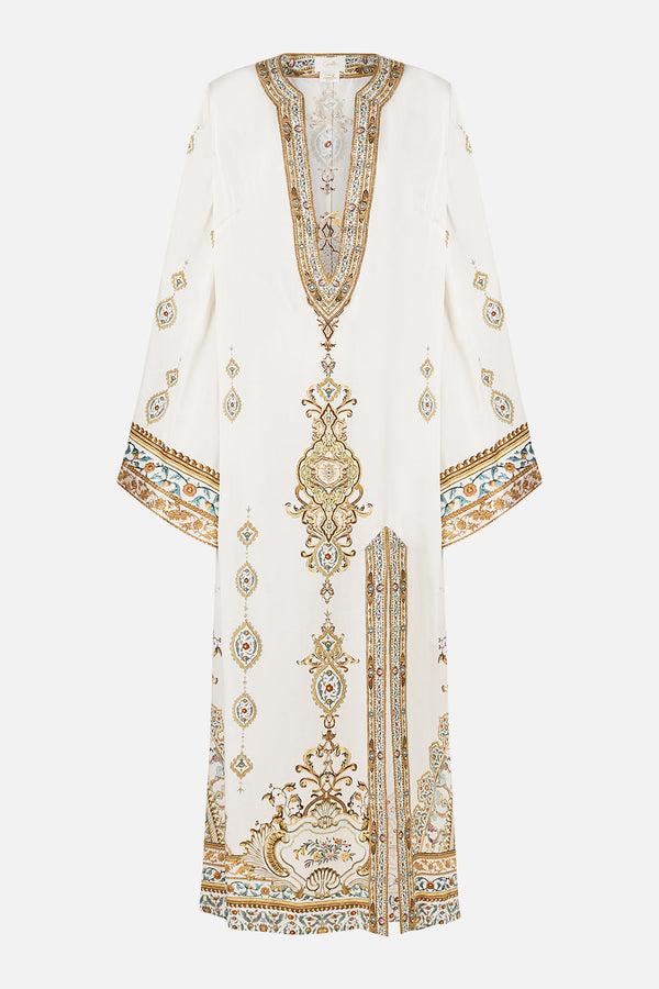 Camilla Deep V Neck Hardware Kaftan