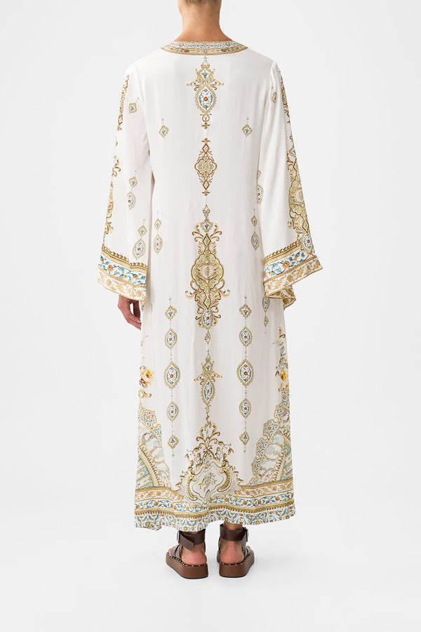 camilla deep v neck hardware kaftan