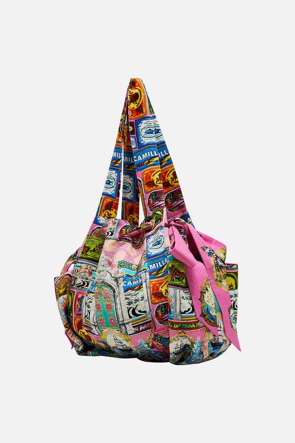 camilla drawstring beach bag