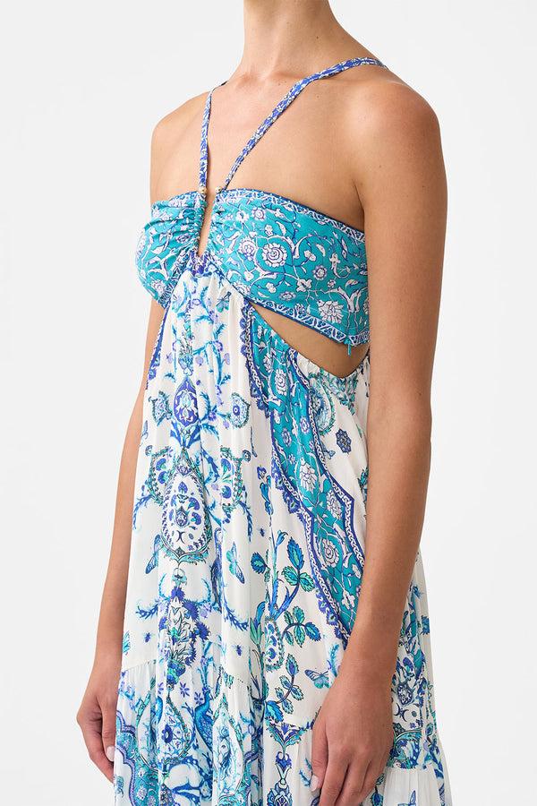 Camilla Gathered Cut Out Dress