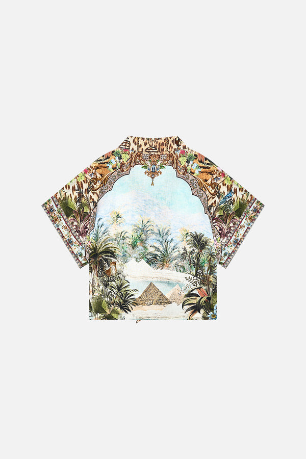 camilla kids crop tie front shirt 4-10