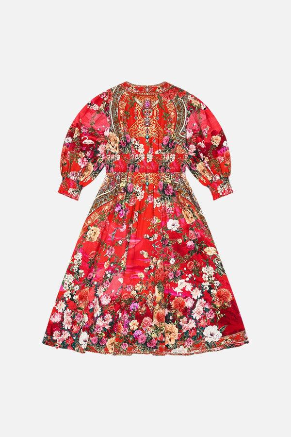 camilla kids shirred waist maxi dress 12-14