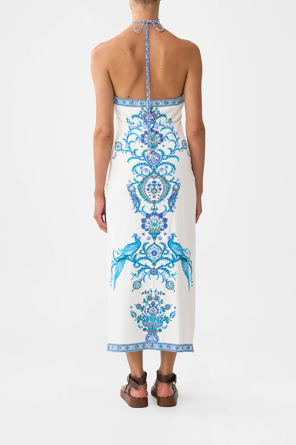 camilla long jersey halter dress