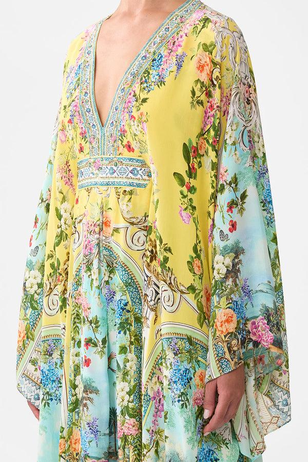 Camilla Long Kaftan With Waist Detail
