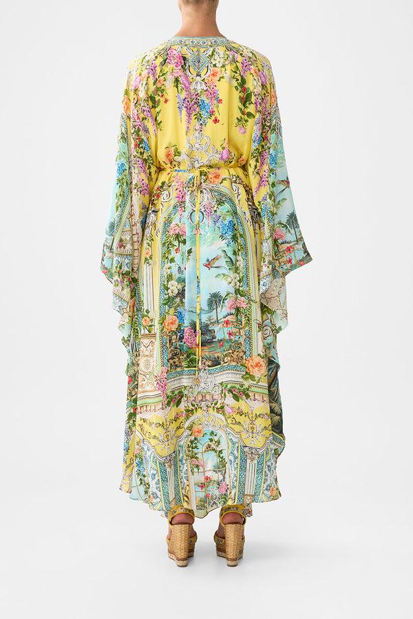 camilla long kaftan with waist detail