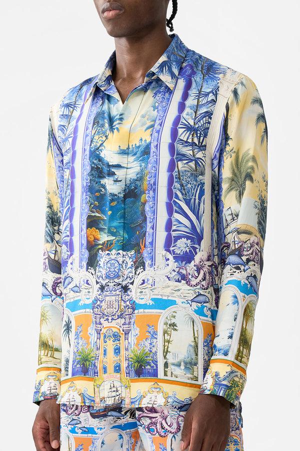 Camilla Long Sleeve Hidden Placket Shirt