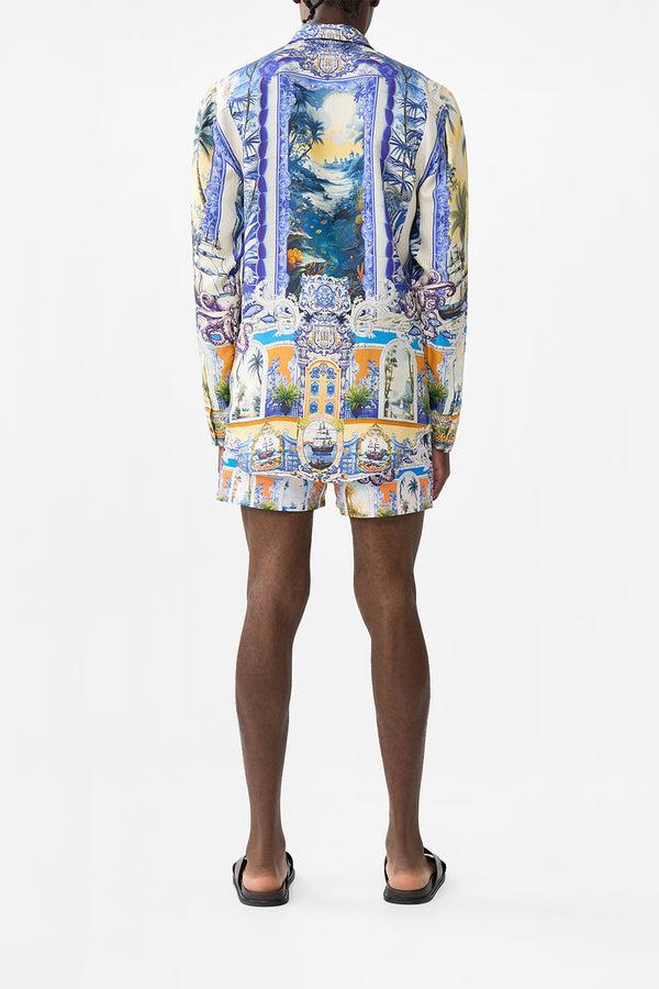 camilla long sleeve hidden placket shirt