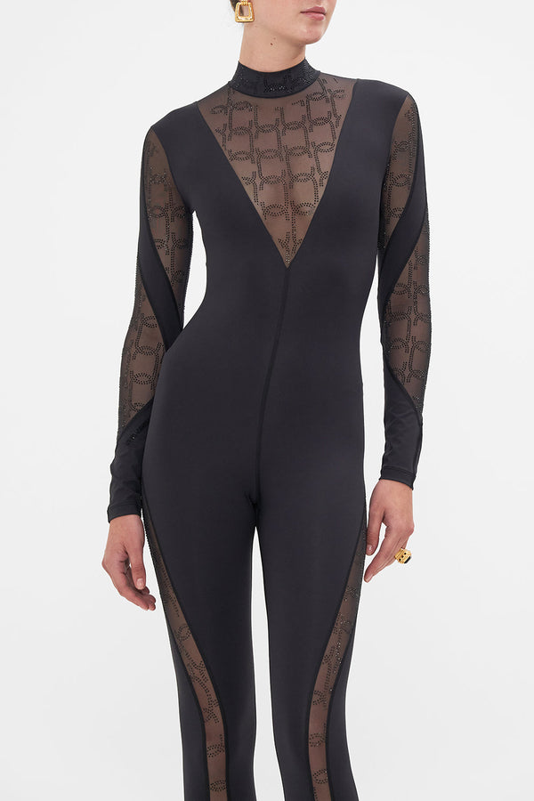 Camilla Mesh Insert Catsuit