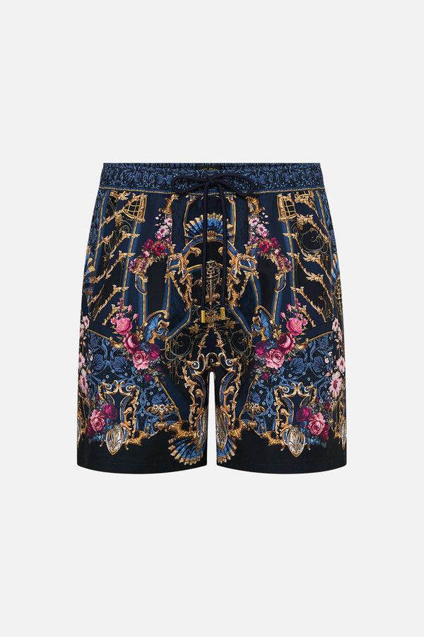 Camilla Mid Length Boardshort With Elastic Waist