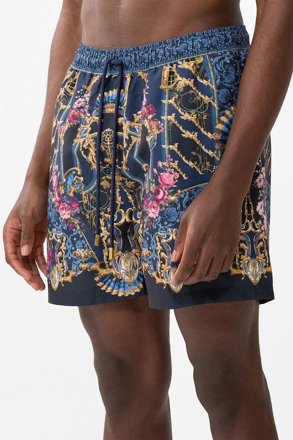 Camilla Mid Length Boardshort With Elastic Waist