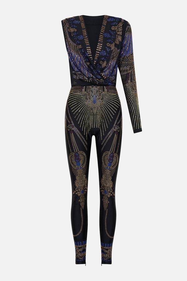 Camilla One Sleeve Hooded Catsuit