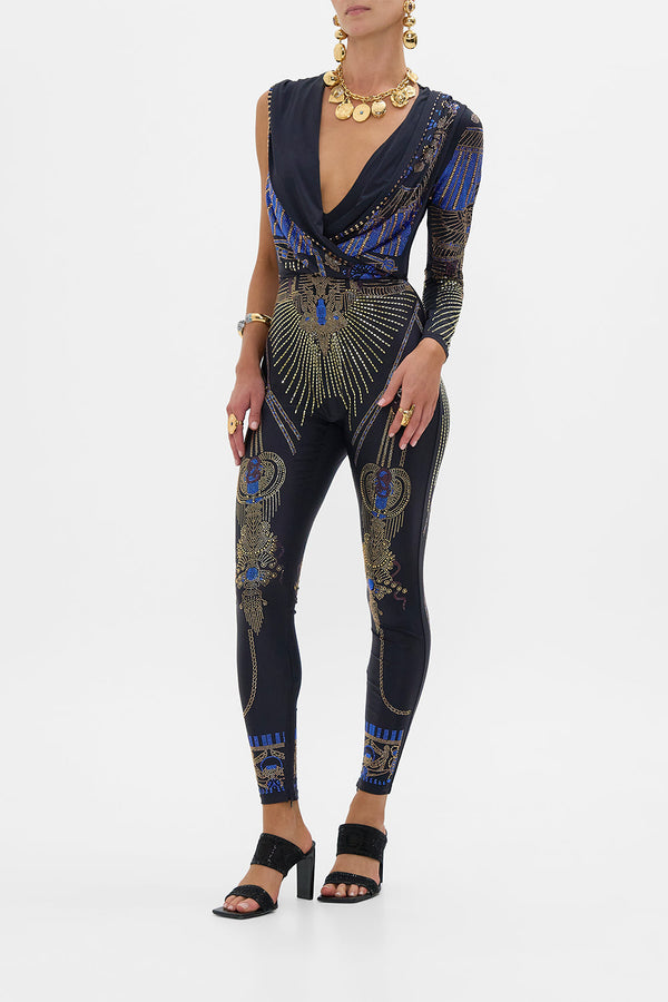 Camilla One Sleeve Hooded Catsuit