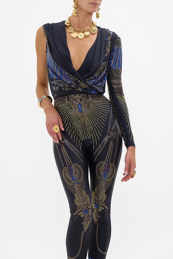 Camilla One Sleeve Hooded Catsuit